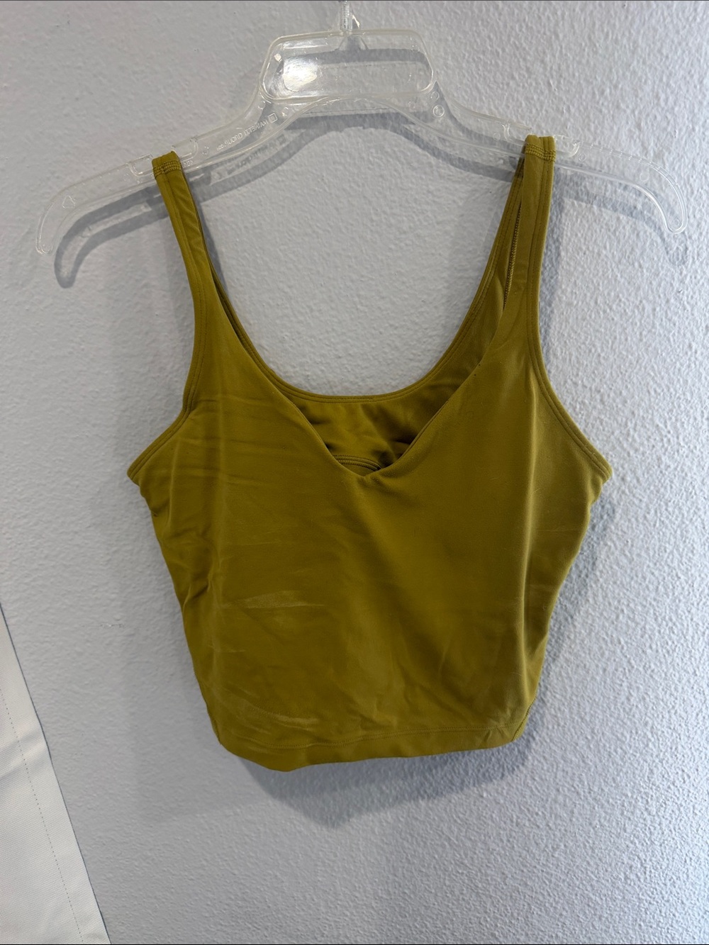 lululemon athletica Olive Green Scoop Crop Tank